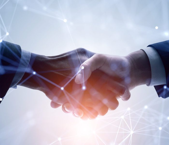 Business network concept. Customer support. Shaking hands. Business network concept. Customer support. Shaking hands.